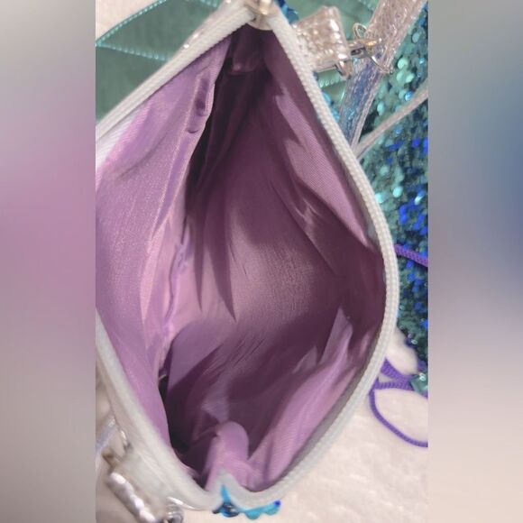 Mermaid Sequin Drawstring Bag & Crossbody Bag - Picture 8 of 9